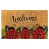Hot Sale ✨ RugSmith Red Printed Ladybug Handloom Woven Coir Doormat 😉