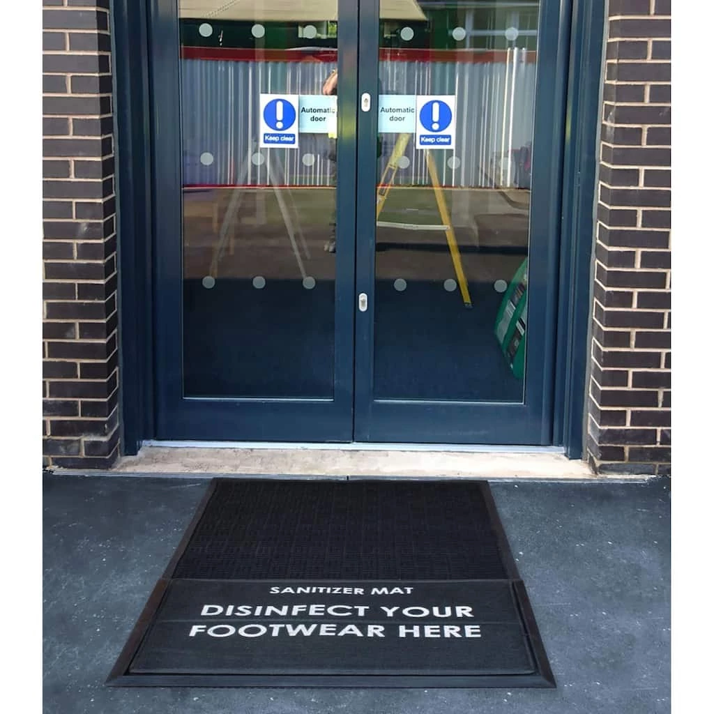 New π RugSmith Layered Rubber Sanitizer Doormat, Tray & Foam Insert, 36" x 60" π - Image 2