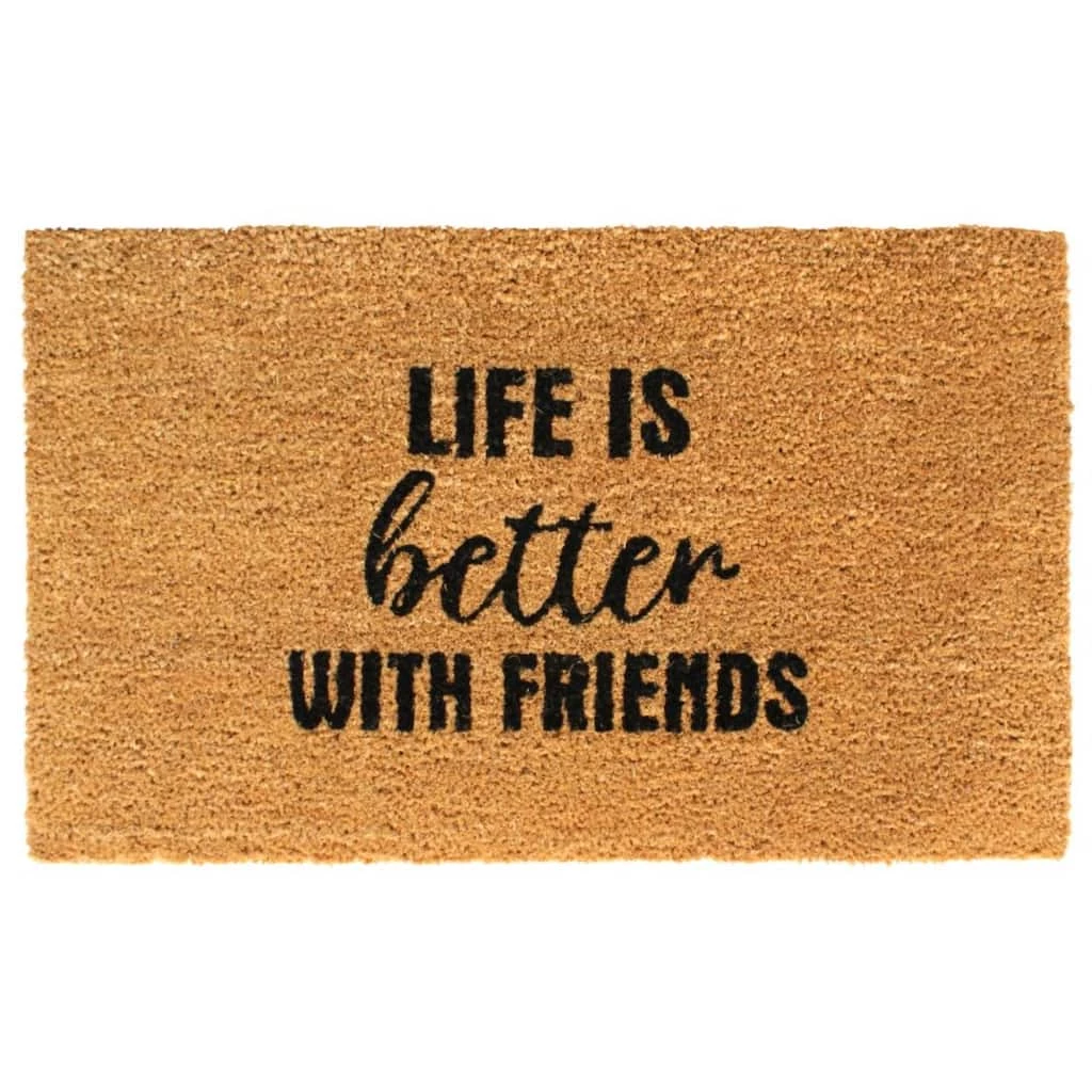 Best deal ๐ RugSmith Natural Machine Tufted Life Is Better With Friends, 18" x 30" ๐ฏ