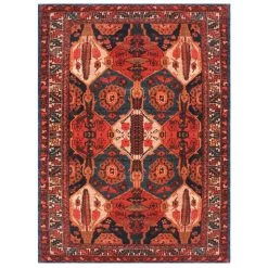 Discount 🥰 RugSmith Red Machine Tufted Luna Rug, 5ft. x 7ft. 😀