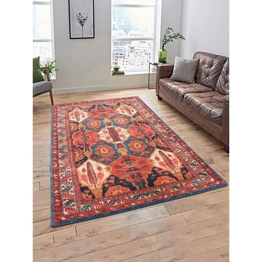 Discount ๐ฅฐ RugSmith Red Machine Tufted Luna Rug, 5ft. x 7ft. ๐ - Image 5