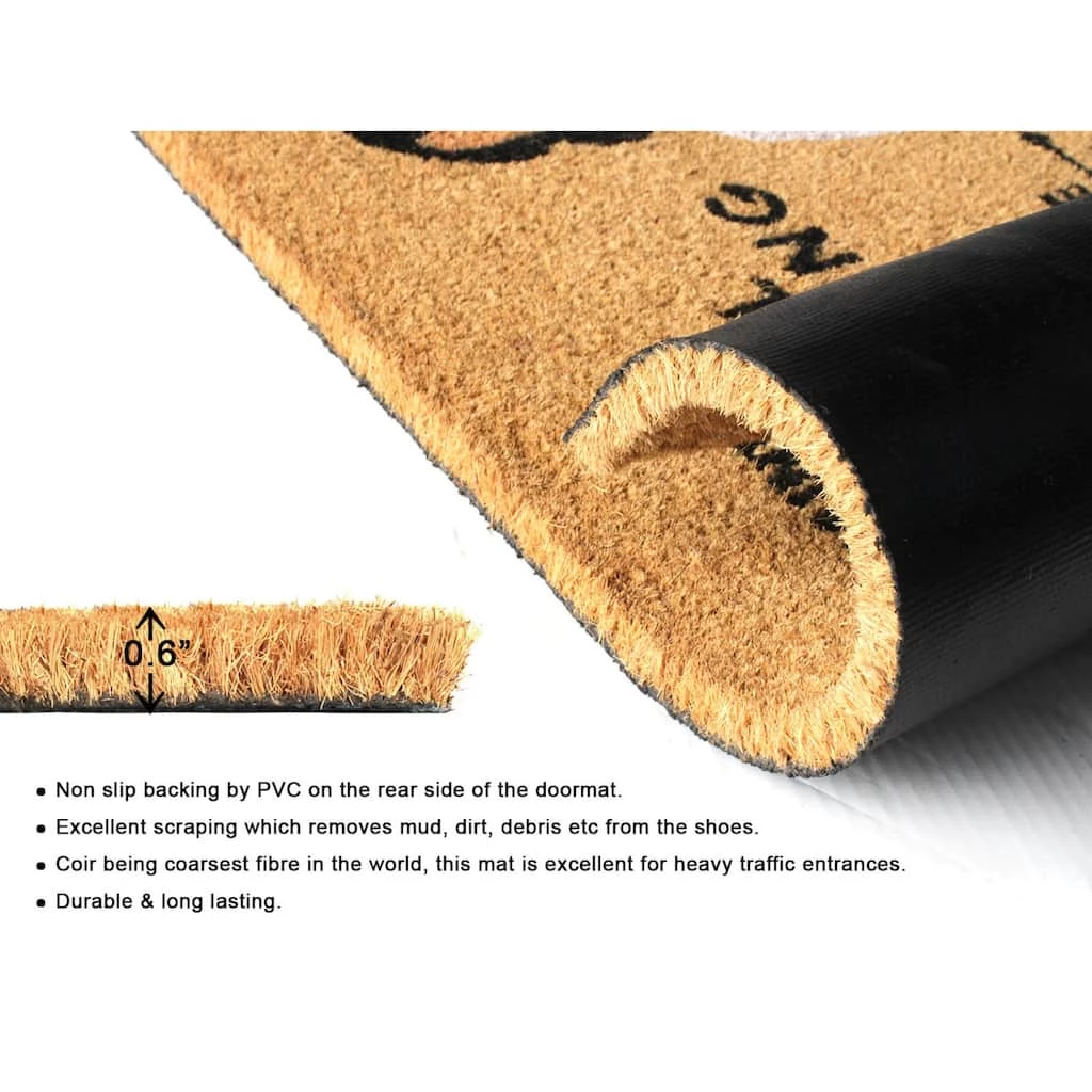 Best deal 😉 RugSmith White Maintain Social Distancing Machine Tufted Doormat 🎁 - Image 4