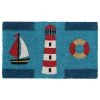 New ✔️ RugSmith Multicolor Marine Machine Tufted Doormat 👏