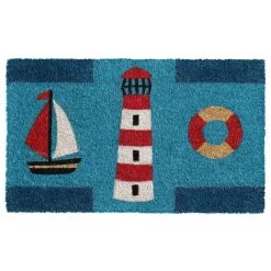 New ✔️ RugSmith Multicolor Marine Machine Tufted Doormat 👏