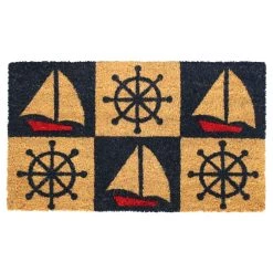 Discount 💯 RugSmith Red & Blue Marine Machine Tufted Doormat 😍