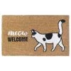 Deals 🔔 RugSmith White Meow Welcome Machine Tufted Doormat 🎁