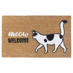 Deals 🔔 RugSmith White Meow Welcome Machine Tufted Doormat 🎁