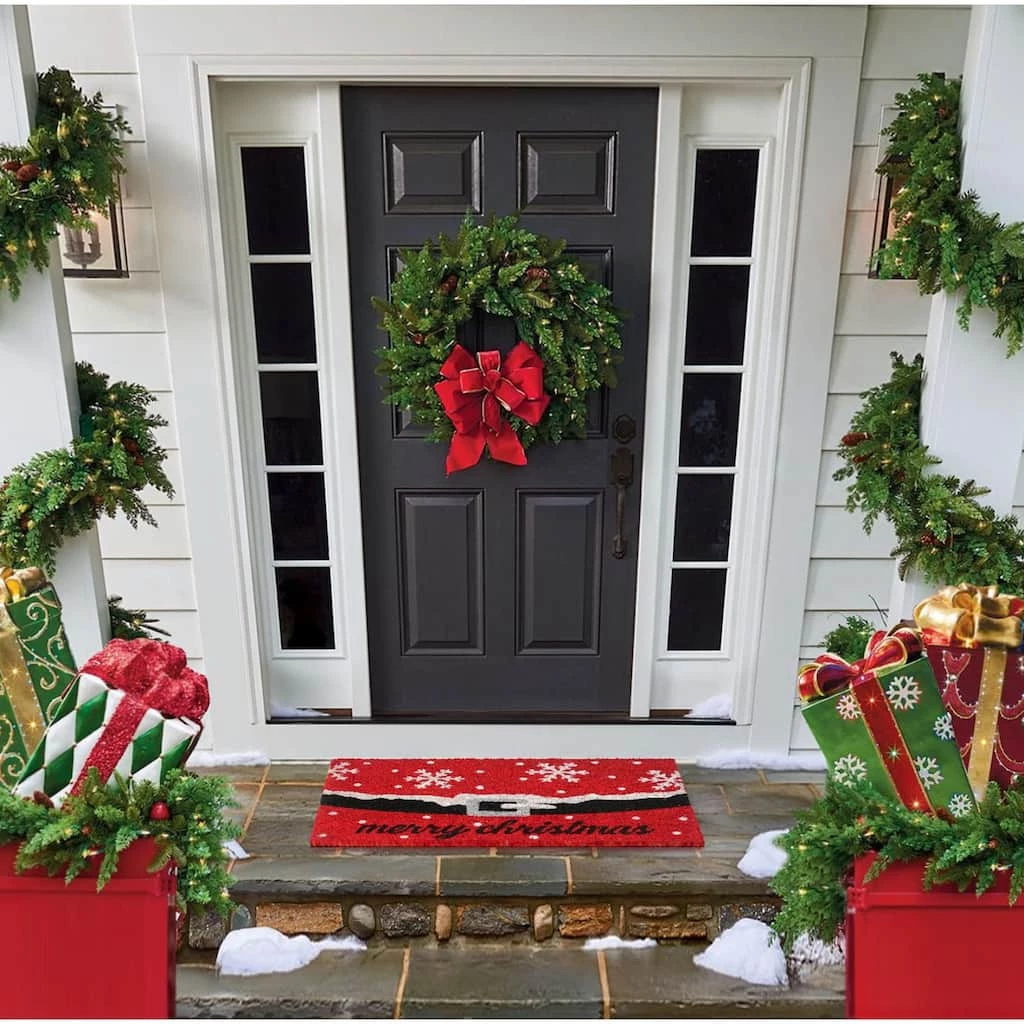 Top 10 👏 RugSmith White Machine Tufted Merry 🎁 Christmas Doormat, 18'' x 30'' 🎉 - Image 2