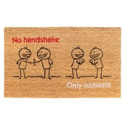 Flash Sale 🔥 RugSmith No Handshake, Only Namaste Machine Tufted Doormat ❤️