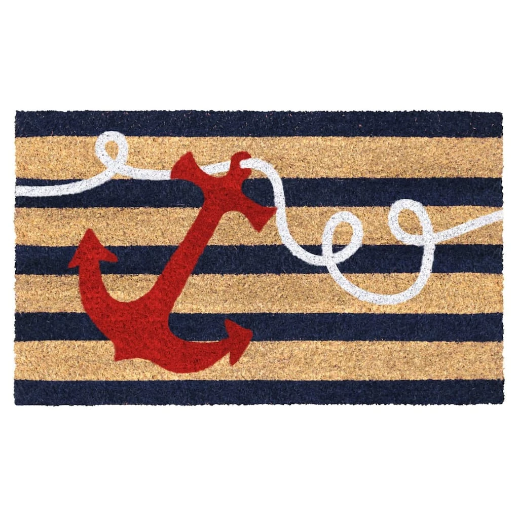 Deals 🎁 RugSmith Red Anchor Machine Tufted Doormat 🔔