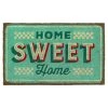 Flash Sale ⭐ RugSmith Ice Green Retro Home Sweet Home Machine Tufted Coir Doormat 🥰