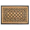 Outlet 🎁 RugSmith Natural & Black Honeysuckle Molded Rubber & Coir Doormat 👏