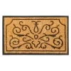 Cheapest 🎉 RugSmith Natural & Black Lotus Molded Rubber & Coir Doormat ⌛