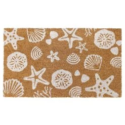 Flash Sale 😀 RugSmith White Sea Shells Machine Tufted Doormat 🤩