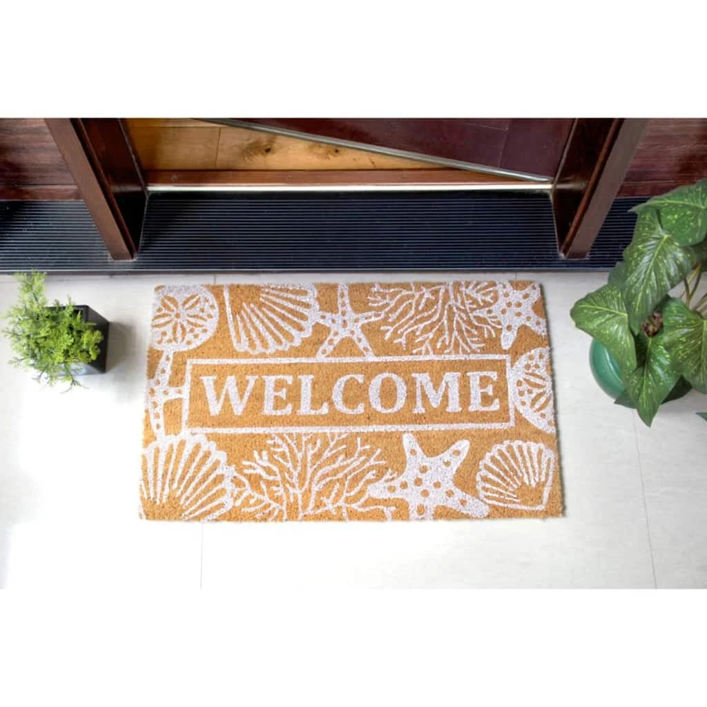 Top 10 ๐ RugSmith Natural Seashells & Starfish Welcome Machine Tufted Coir Doormat โจ - Image 2