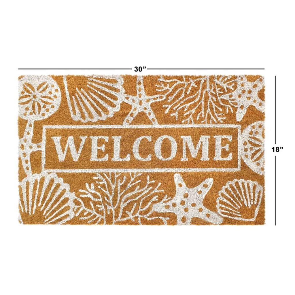 Top 10 ๐ RugSmith Natural Seashells & Starfish Welcome Machine Tufted Coir Doormat โจ - Image 3
