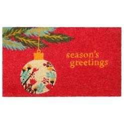 Top 10 🥰 RugSmith Multi Machine Tufted Seasons Greetings Doormat, 18'' x 30'' 🥰