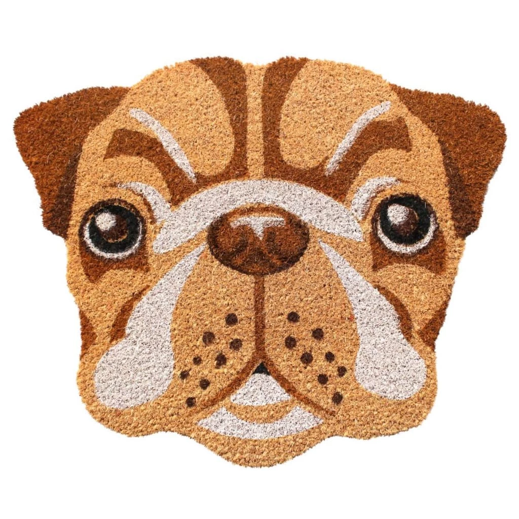 Flash Sale โจ RugSmith Shaped Pug Face Doormat ๐