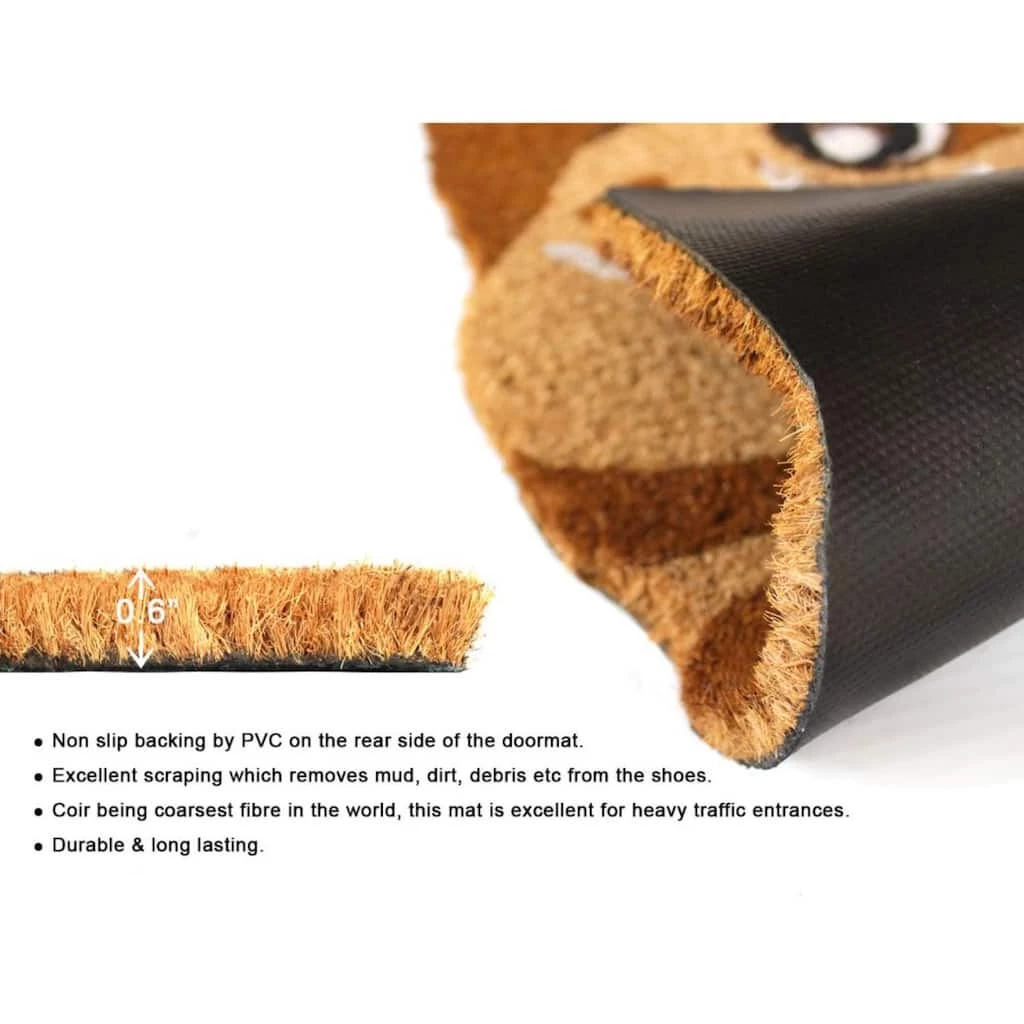 Flash Sale โจ RugSmith Shaped Pug Face Doormat ๐ - Image 4