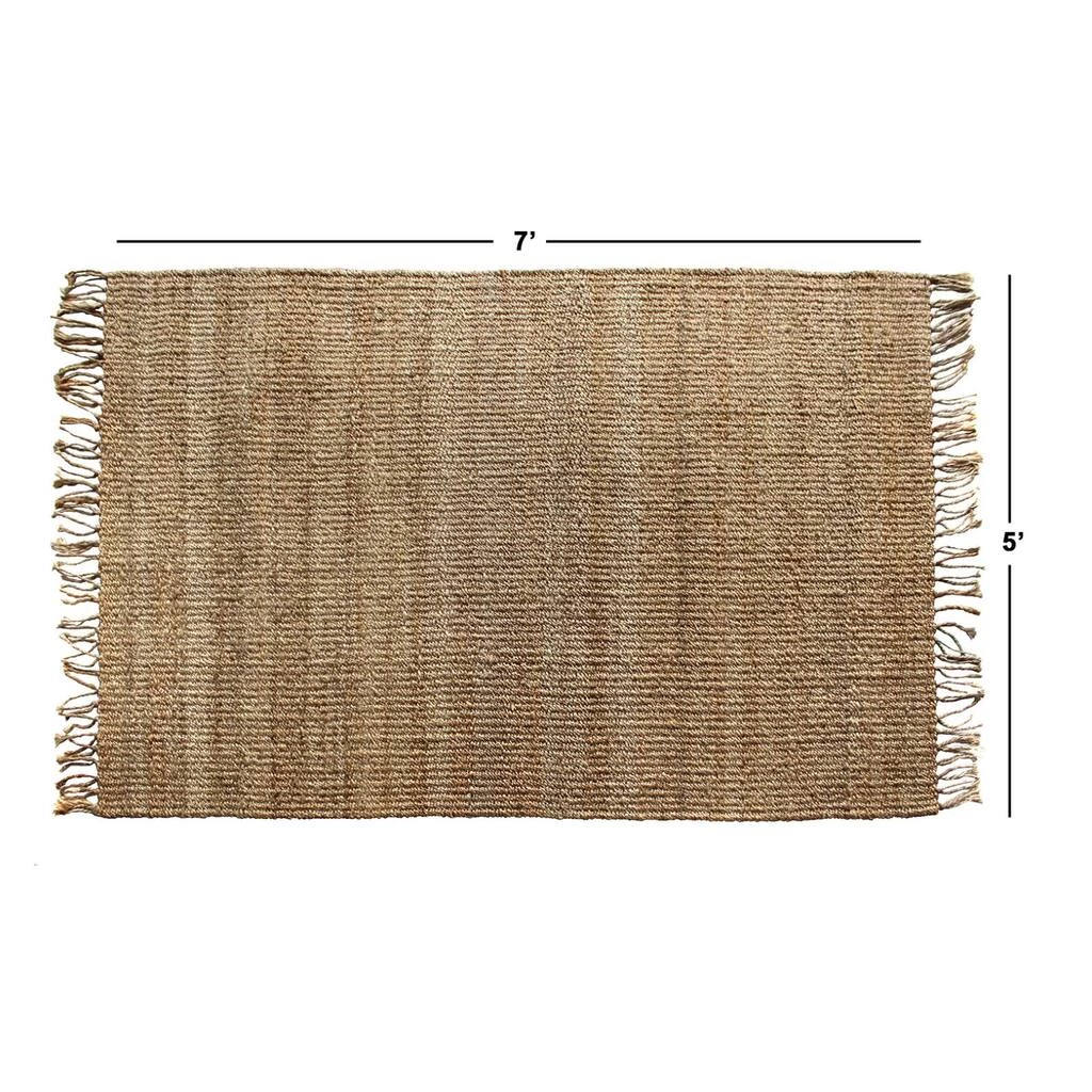 Top 10 ๐ RugSmith Natural Handloom Woven Splendid Fringed Area Rug, 5ft. x 7ft. ๐ - Image 3