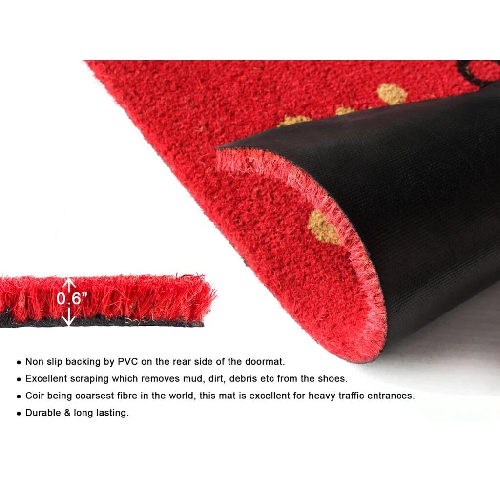 Outlet 😀 RugSmith Multi Machine Tufted Stay Home, Stay Safe III Doormat 🌟 - Image 4