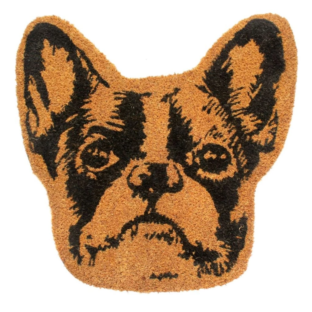 Wholesale ✔️ RugSmith Natural Machine Tufted Terrier Head Coir Doormat 🛒
