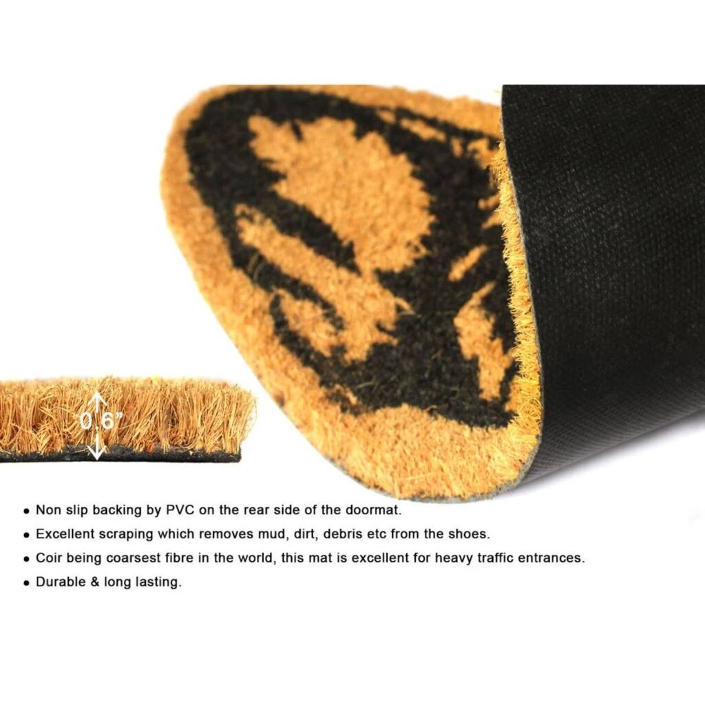 Wholesale ✔️ RugSmith Natural Machine Tufted Terrier Head Coir Doormat 🛒 - Image 4