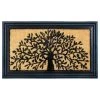 Deals 🧨 RugSmith Natural Black Molded Tree Design Rubber Coir Doormat 👍