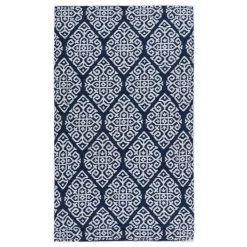 Coupon ✔️ RugSmith Navy Machine Woven Tuscano Anti-Fatigue Kitchen Mat, 20" x 36" ✨