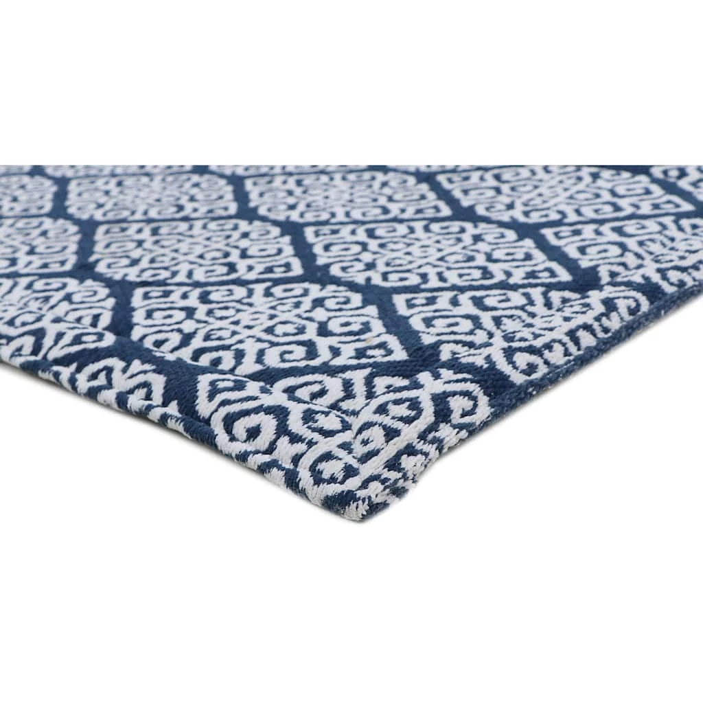 Coupon ✔️ RugSmith Navy Machine Woven Tuscano Anti-Fatigue Kitchen Mat, 20" x 36" ✨ - Image 2