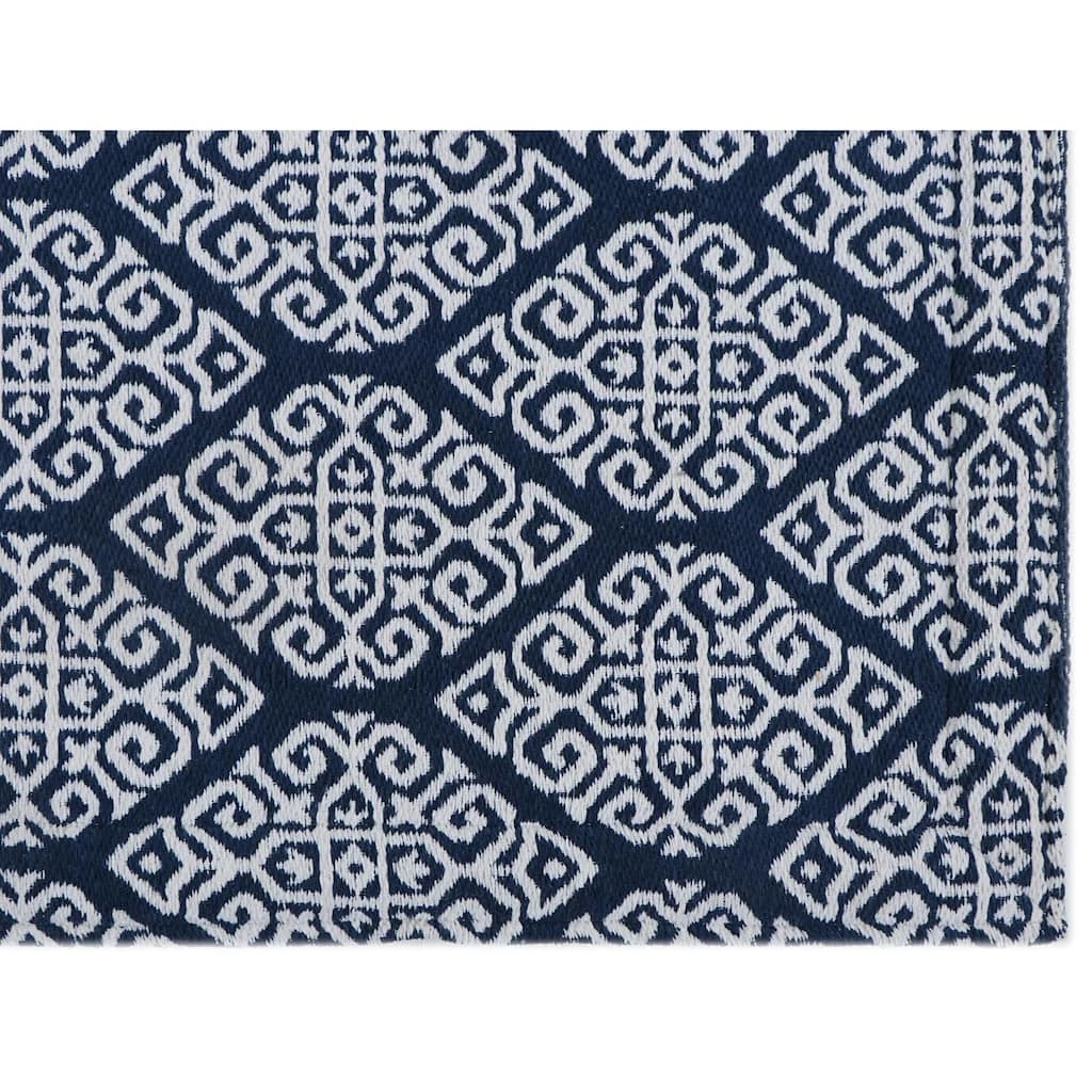 Coupon ✔️ RugSmith Navy Machine Woven Tuscano Anti-Fatigue Kitchen Mat, 20" x 36" ✨ - Image 3