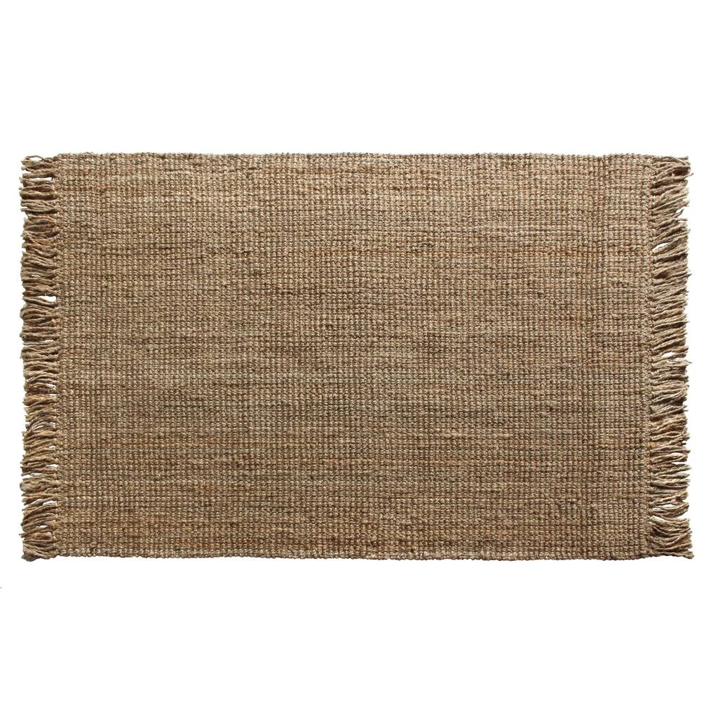 Brand new 𧨠RugSmith Natural Handloom Woven Urban Fringed Doormat, 5ft. x 7ft. β€οΈ