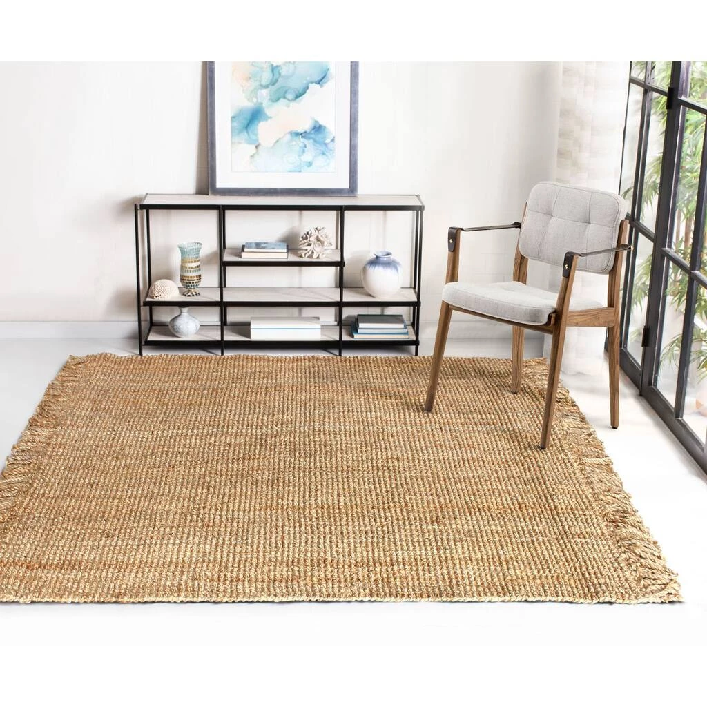 Brand new 𧨠RugSmith Natural Handloom Woven Urban Fringed Doormat, 5ft. x 7ft. β€οΈ - Image 2