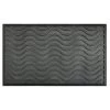 Top 10 👍 RugSmith Black Moulded Waves Texture Rubber Doormat ❤️