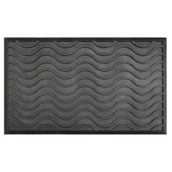 Top 10 ๐ RugSmith Black Moulded Waves Texture Rubber Doormat โค๏ธ