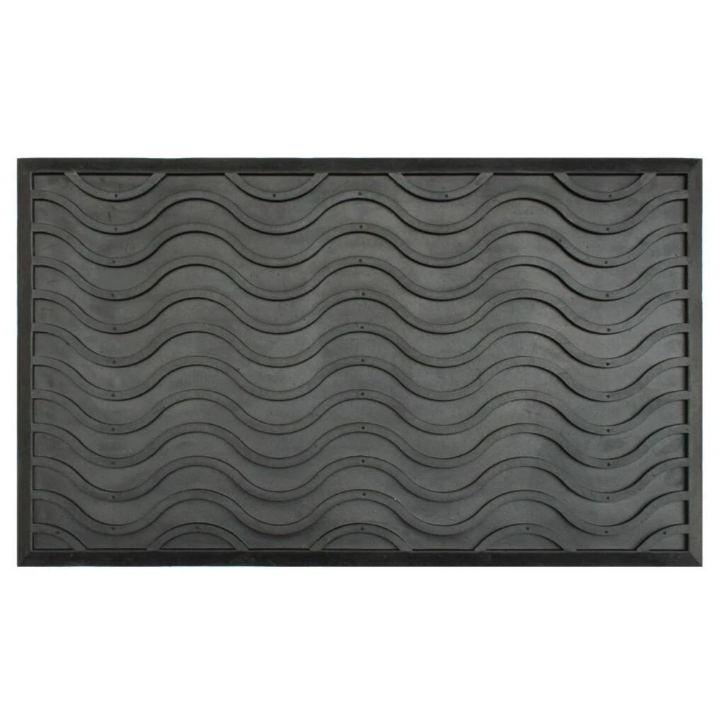 Top 10 ๐ RugSmith Black Moulded Waves Texture Rubber Doormat โค๏ธ