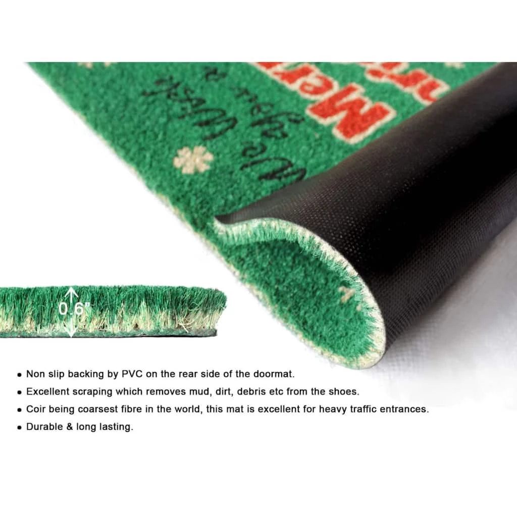 Best reviews of ๐ RugSmith Green Machine Tufted Holiday We Wish You A Merry Caroler Area Rug, 18'' x 30'' ๐ - Image 4