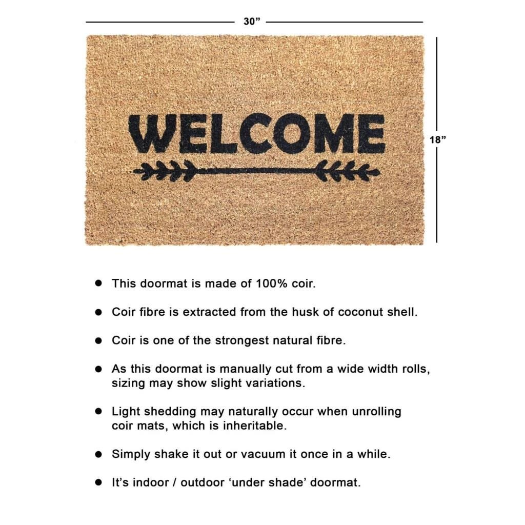 Outlet โจ RugSmith Brown Machine Tufted Welcome Arrow Doormat ๐ฏ - Image 3