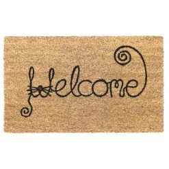 Cheapest 👏 RugSmith Brown Machine Tufted Welcome Cat Face Doormat 👏