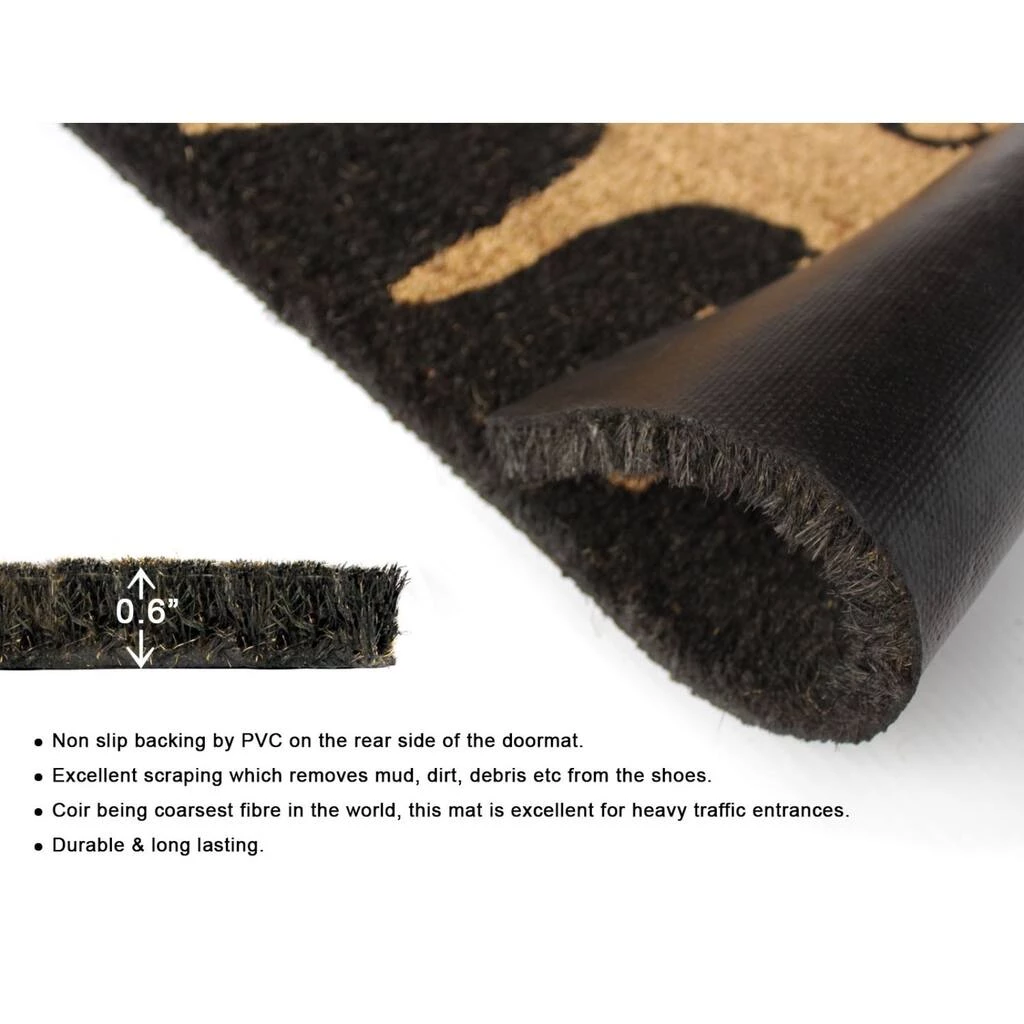 Deals ๐ RugSmith Brown & Black Machine Tufted Welcome Cats Doormat ๐ฅฐ - Image 4