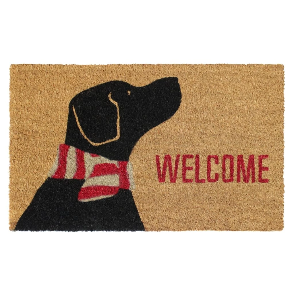 Best Sale โ RugSmith Red, Black & Brown Machine Tufted Welcome ๐ Dog Doormat ๐