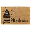 Budget 🔔 RugSmith Brown Machine Tufted Welcome Light House Doormat 💯