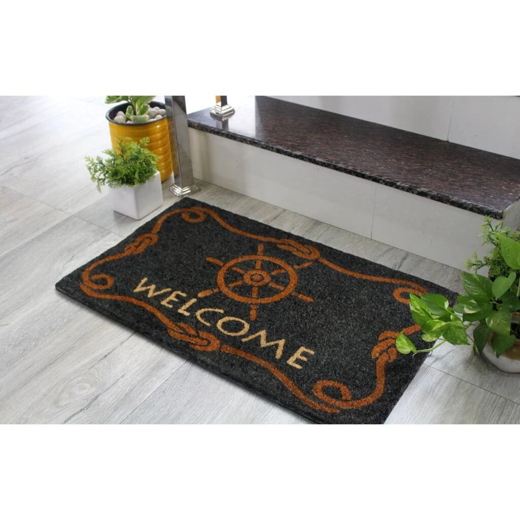 Brand new 🛒 RugSmith Blue Machine Tufted Welcome Marine Doormat 🤩 - Image 2