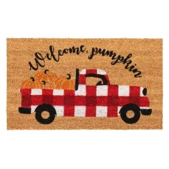 Cheap 🔔 RugSmith Multi Machine Tufted Welcome Pumpkin Doormat, 18'' x 30'' 🔔