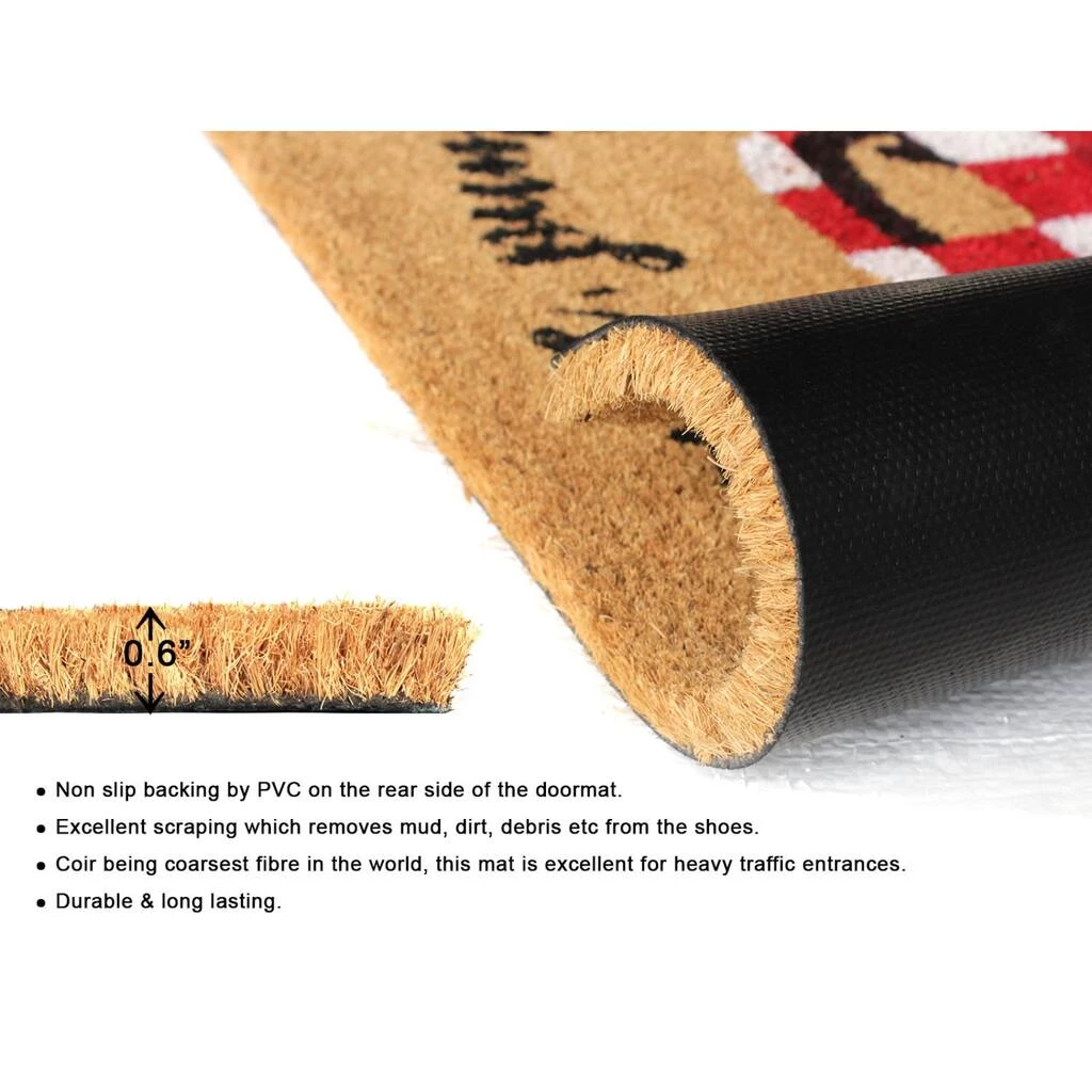 Cheap 🔔 RugSmith Multi Machine Tufted Welcome Pumpkin Doormat, 18'' x 30'' 🔔 - Image 4