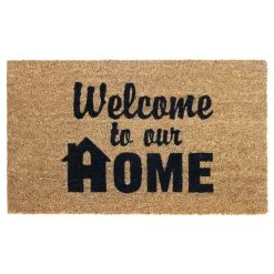 Best reviews of 😀 RugSmith Black Machine Tufted Welcome To Our Home Doormat 😍
