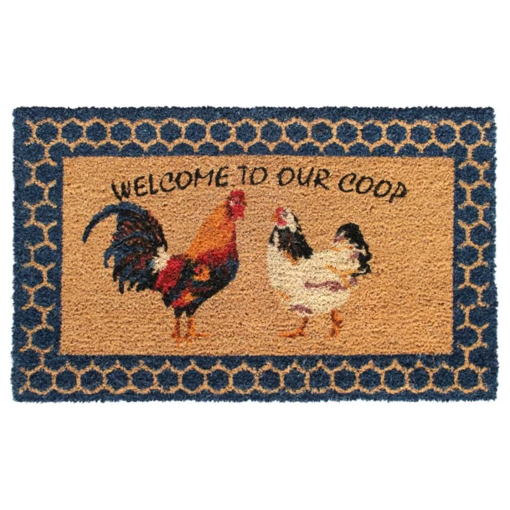 Promo โ๏ธ RugSmith Natural Machine Tufted Welcome To Our Coop Doormat ๐