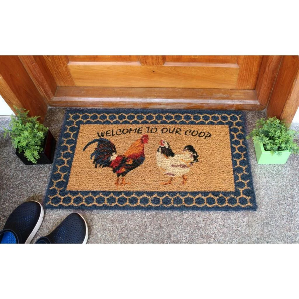 Promo โ๏ธ RugSmith Natural Machine Tufted Welcome To Our Coop Doormat ๐ - Image 2