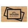 Discount ✔️ RugSmith Black Machine Tufted Welcome To Our Home With Love Doormat ⭐