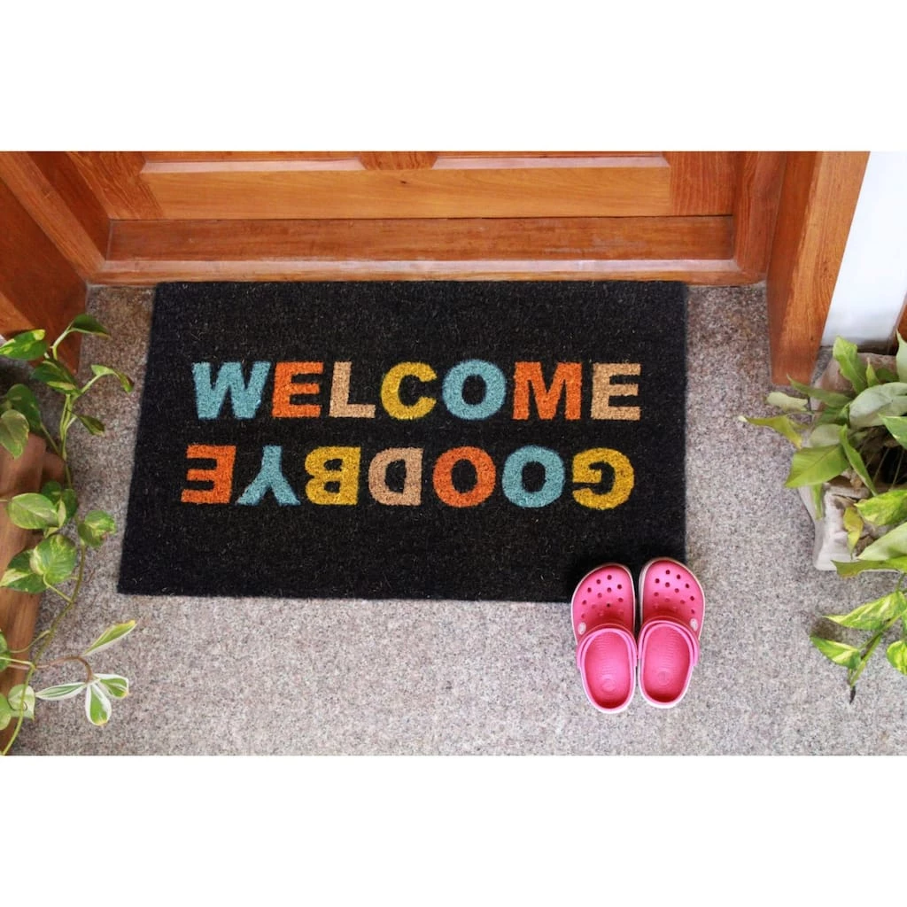 Buy 😀 RugSmith Multicolor Machine Tufted Welcome Good Bye Doormat 🎉 - Image 2